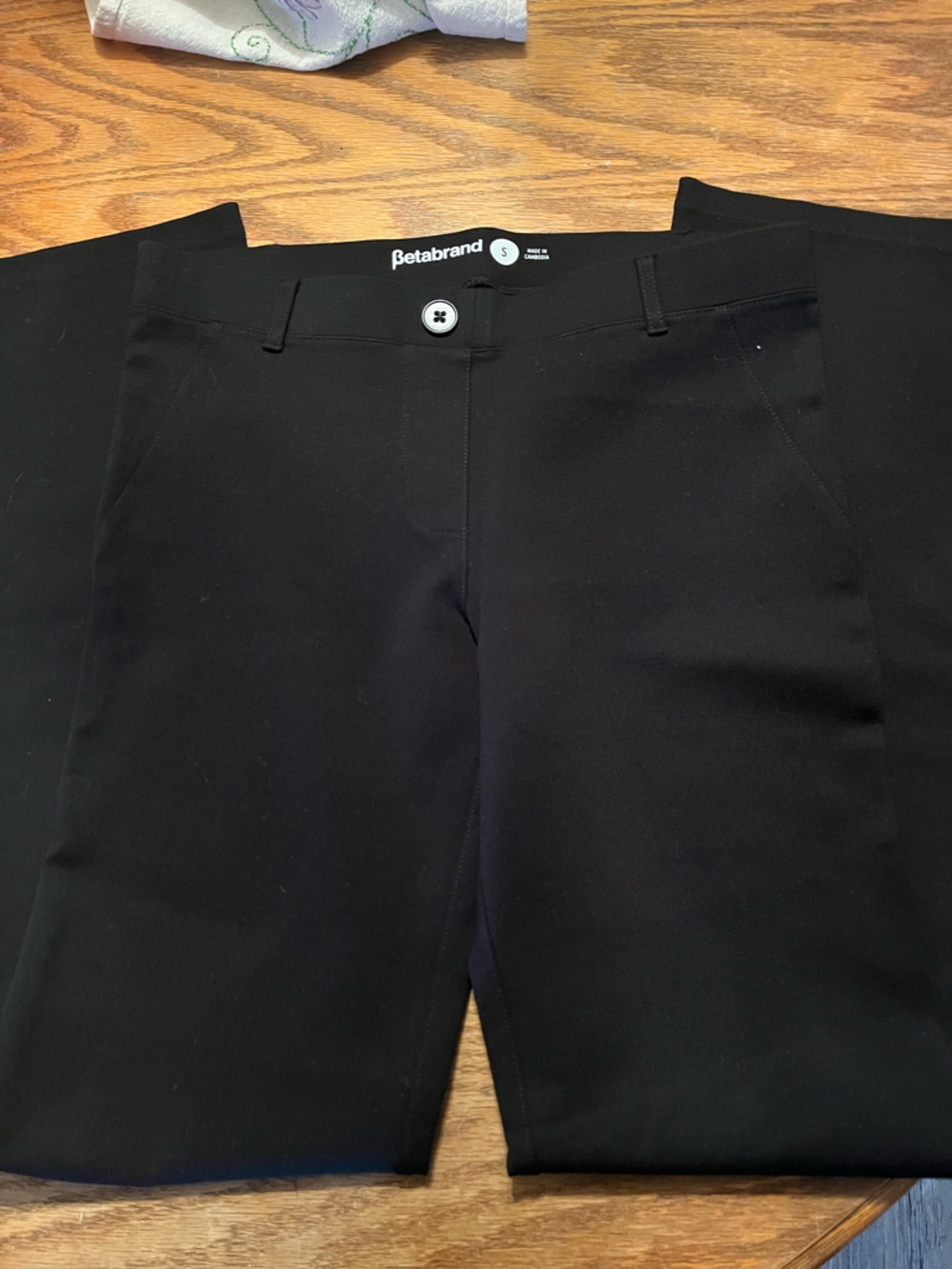 Betabrand Black Women's Stretch Dress Pants